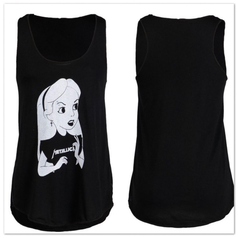🤘 Black Wonderland Metallica Racerback Tank 🎸